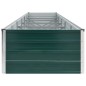 vidaXL Letto Rialzato da Giardino in Acciaio Zincato 480x80x45cm Verde vidaXL Letto Rialzato da Giardino in Acciaio Zincato 480x80x45cm Verde