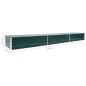 vidaXL Letto Rialzato da Giardino in Acciaio Zincato 480x80x45cm Verde vidaXL Letto Rialzato da Giardino in Acciaio Zincato 480x80x45cm Verde