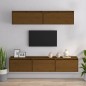 Mobili Porta TV 5 pz Miele in Legno Massello di Pino Mobili Porta TV 5 pz Miele in Legno Massello di Pino
