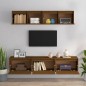 Mobili Porta TV 5 pz Miele in Legno Massello di Pino Mobili Porta TV 5 pz Miele in Legno Massello di Pino