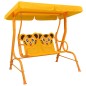 vidaXL Dondolo a Panchina per Bambini Giallo 115x75x110 cm in Tessuto vidaXL Dondolo a Panchina per Bambini Giallo 115x75x110 cm in Tessuto