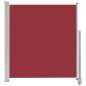 vidaXL Tenda da Sole Laterale Retrattile per Patio 140x300 cm Rossa vidaXL Tenda da Sole Laterale Retrattile per Patio 140x300 cm Rossa
