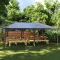 vidaXL Gazebo Professionale 4x6 m Antracite 90 g/m² vidaXL Gazebo Professionale 4x6 m Antracite 90 g/m²