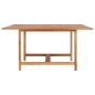 vidaXL Tavolo da Giardino 150x150x76 cm in Legno Massello di Teak vidaXL Tavolo da Giardino 150x150x76 cm in Legno Massello di Teak