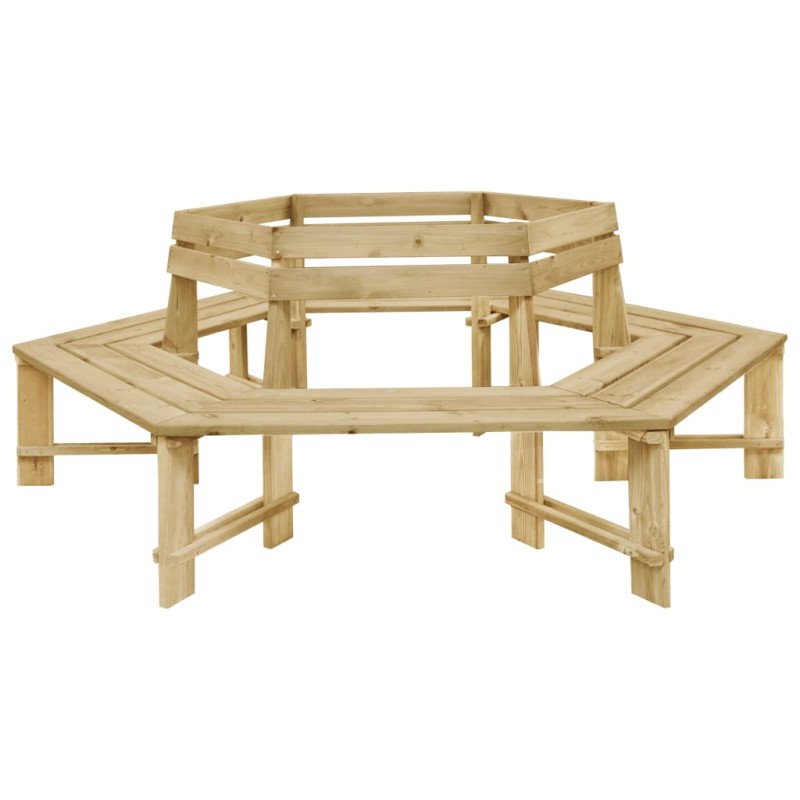 vidaXL Panchina da Giardino 240 cm in Legno di Pino Impregnato vidaXL Panchina da Giardino 240 cm in Legno di Pino Impregnato