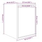 Pensili 2 pz Marrone Miele 30x30x40cm in Legno Massello di Pino Pensili 2 pz Marrone Miele 30x30x40cm in Legno Massello di Pino