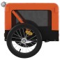 vidaXL Rimorchio da Bici per Animali Arancione e Nero Oxford e Ferro vidaXL Rimorchio da Bici per Animali Arancione e Nero Oxford e Ferro