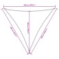 vidaXL Parasole a Vela Oxford Triangolare 6x6x6 m Antracite