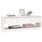 Mobile Porta TV Bianco 110,5x34x40 cm in Legno Massello di Pino Mobile Porta TV Bianco 110,5x34x40 cm in Legno Massello di Pino