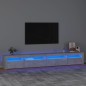 Mobile Porta TV con Luci LED Grigio Cemento 270x35x40 cm Mobile Porta TV con Luci LED Grigio Cemento 270x35x40 cm