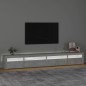 Mobile Porta TV con Luci LED Grigio Cemento 270x35x40 cm Mobile Porta TV con Luci LED Grigio Cemento 270x35x40 cm