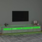 Mobile Porta TV con Luci LED Grigio Cemento 270x35x40 cm Mobile Porta TV con Luci LED Grigio Cemento 270x35x40 cm