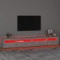 Mobile Porta TV con Luci LED Grigio Cemento 270x35x40 cm Mobile Porta TV con Luci LED Grigio Cemento 270x35x40 cm
