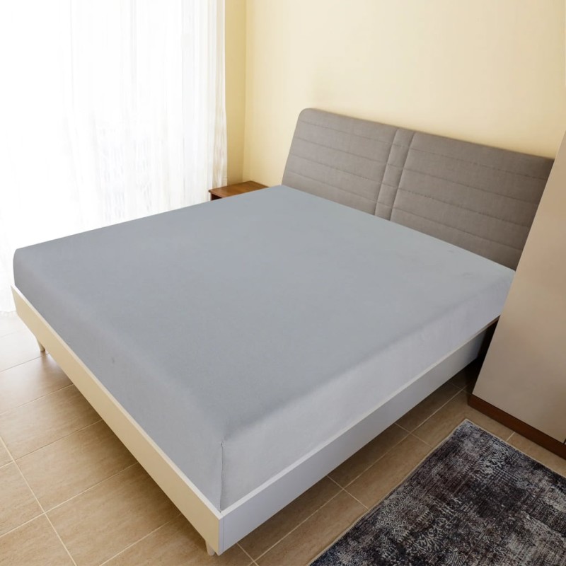 vidaXL Lenzuola con Angoli Jersey 2pz Grigio 180x200 cm Cotone vidaXL Lenzuola con Angoli Jersey 2pz Grigio 180x200 cm Cotone