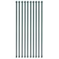 vidaXL Pali da Giardino 10 pz in Metallo 1 m Verde vidaXL Pali da Giardino 10 pz in Metallo 1 m Verde