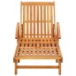 vidaXL Sdraio 2 pz con Cuscini in Legno Massello di Acacia vidaXL Sdraio 2 pz con Cuscini in Legno Massello di Acacia