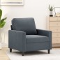 vidaXL Poltrona Grigio Scuro 60 cm Velluto