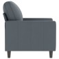 vidaXL Poltrona Grigio Scuro 60 cm Velluto