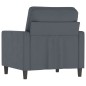 vidaXL Poltrona Grigio Scuro 60 cm Velluto