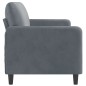 vidaXL Divano a 3 Posti Grigio Scuro 180 cm in Velluto