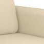 vidaXL Set di Divani 2 pz con Cuscini Crema in Tessuto vidaXL Set di Divani 2 pz con Cuscini Crema in Tessuto