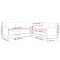 vidaXL Set di Divani 2 pz con Cuscini Nero in Tessuto vidaXL Set di Divani 2 pz con Cuscini Nero in Tessuto