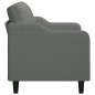 vidaXL Divano a 2 Posti Grigio Scuro 140 cm in Tessuto vidaXL Divano a 2 Posti Grigio Scuro 140 cm in Tessuto