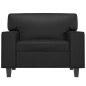 vidaXL Poltrona Nera 60 cm in Similpelle vidaXL Poltrona Nera 60 cm in Similpelle