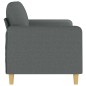 vidaXL Divano a 2 Posti Grigio Scuro 140 cm in Tessuto vidaXL Divano a 2 Posti Grigio Scuro 140 cm in Tessuto