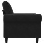 vidaXL Poltrona Nero 60 cm Velluto vidaXL Poltrona Nero 60 cm Velluto