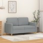 vidaXL Divano a 2 Posti Grigio Chiaro 120 cm in Tessuto vidaXL Divano a 2 Posti Grigio Chiaro 120 cm in Tessuto