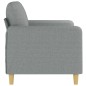 vidaXL Divano a 2 Posti Grigio Chiaro 120 cm in Tessuto vidaXL Divano a 2 Posti Grigio Chiaro 120 cm in Tessuto