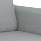 vidaXL Divano a 2 Posti Grigio Chiaro 120 cm in Tessuto vidaXL Divano a 2 Posti Grigio Chiaro 120 cm in Tessuto