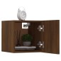 Armadietti TV a Parete 8 pz Rovere Marrone 30,5x30x30 cm Armadietti TV a Parete 8 pz Rovere Marrone 30,5x30x30 cm