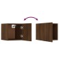 Armadietti TV a Parete 8 pz Rovere Marrone 30,5x30x30 cm Armadietti TV a Parete 8 pz Rovere Marrone 30,5x30x30 cm