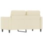 vidaXL Divano a 2 Posti Crema 120 cm in Similpelle vidaXL Divano a 2 Posti Crema 120 cm in Similpelle