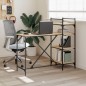 vidaXL Scrivania per Computer con Scaffali Rovere Sonoma 120x47x109 cm vidaXL Scrivania per Computer con Scaffali Rovere Sonoma 120x47x109 cm