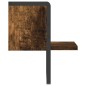 vidaXL Mensola a Parete con Asta Rovere Fumo 20x25x30 cm