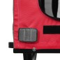 vidaXL Rimorchio da Bici per Animali Rosso e Nero Oxford e Ferro