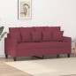 vidaXL Divano a 2 Posti Rosso Vino 140 cm in Tessuto vidaXL Divano a 2 Posti Rosso Vino 140 cm in Tessuto