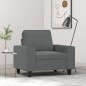 vidaXL Poltrona Grigio Scuro 60 cm in Tessuto vidaXL Poltrona Grigio Scuro 60 cm in Tessuto