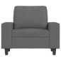 vidaXL Poltrona Grigio Scuro 60 cm in Tessuto vidaXL Poltrona Grigio Scuro 60 cm in Tessuto