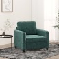 vidaXL Poltrona Verde Scuro 60 cm Velluto vidaXL Poltrona Verde Scuro 60 cm Velluto