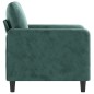 vidaXL Poltrona Verde Scuro 60 cm Velluto vidaXL Poltrona Verde Scuro 60 cm Velluto