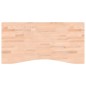 vidaXL Piano per Scrivania 100x(45-50)x4 cm Legno Massello di Faggio