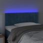 vidaXL Testiera a LED Blu scuro 90x5x78/88 cm in Tessuto vidaXL Testiera a LED Blu scuro 90x5x78/88 cm in Tessuto