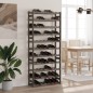 vidaXL Portabottiglie per 77 Bottiglie Grigio Legno Massello di Pino vidaXL Portabottiglie per 77 Bottiglie Grigio Legno Massello di Pino