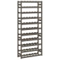 vidaXL Portabottiglie per 77 Bottiglie Grigio Legno Massello di Pino vidaXL Portabottiglie per 77 Bottiglie Grigio Legno Massello di Pino