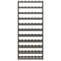 vidaXL Portabottiglie per 77 Bottiglie Grigio Legno Massello di Pino vidaXL Portabottiglie per 77 Bottiglie Grigio Legno Massello di Pino