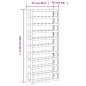 vidaXL Portabottiglie per 77 Bottiglie Grigio Legno Massello di Pino vidaXL Portabottiglie per 77 Bottiglie Grigio Legno Massello di Pino